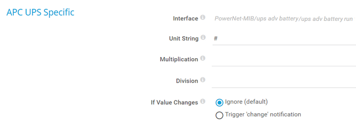 APC UPS Specific APC UPS Specific