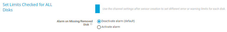 Set Limits Checked for ALL Disks